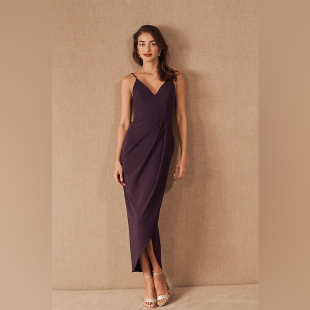 BHLDN Caron Deep Plum Women's Dress